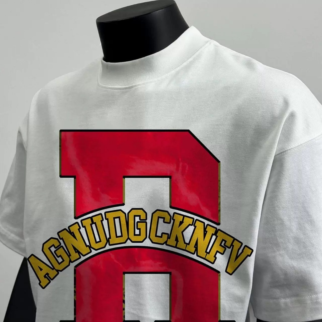 Áo thun Stee Cổ tròn R Letter Localbrand ISIEUAOTHUNI Unisex Cotton
