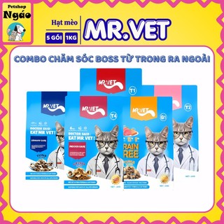 Mr.Vet 5KG - 10KG Thức ăn cho mèo hạt MRVET Topping Cao Cấp T1, T2, T3, T4, G1 NGÁO PETSHOP