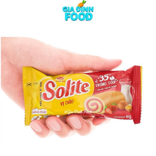 THÙNG x12 Hộp Bánh cuộn Solite lá dứa/ Bơ sữa/ Dâu 324g - 18 Gói/ hộp
