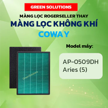Màng Lọc Rogerseller® tương thích Màng Lọc Không Khí Coway Aires (5) AP-0509DH, Màng Hepa Coway, bộ lọc Coway AP-0509DH