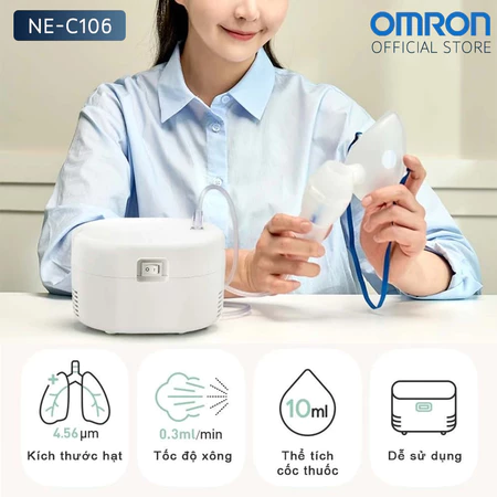 Máy xông khí dung Omron NE-C106 | Thương Hiệu Nhật Bản - Bảo Hành 24 Tháng