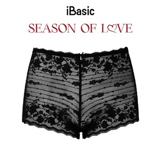 [SEASON OF LOVE] Quần lót Quần chip nữ màu đen lưng cao ren lưới xuyên thấu iBasic gợi cảm màu đen PANW200