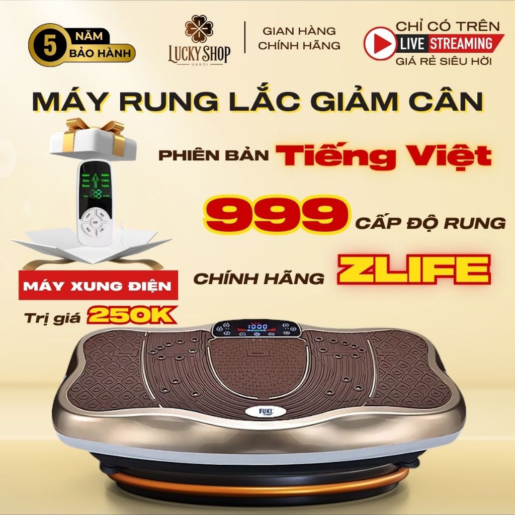 Máy Rung Toàn Thân 999 Cấp Tiếng Việt, Máy Rung Bụng Loại Mỡ Thừa, Đốt ...
