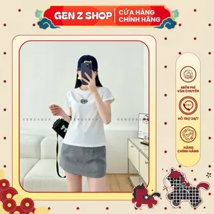 Áo Thun Thêu Trái Tim Nhỏ Xinh Form Babytee Vừa Dễ Phối Đồ Genz BBT25