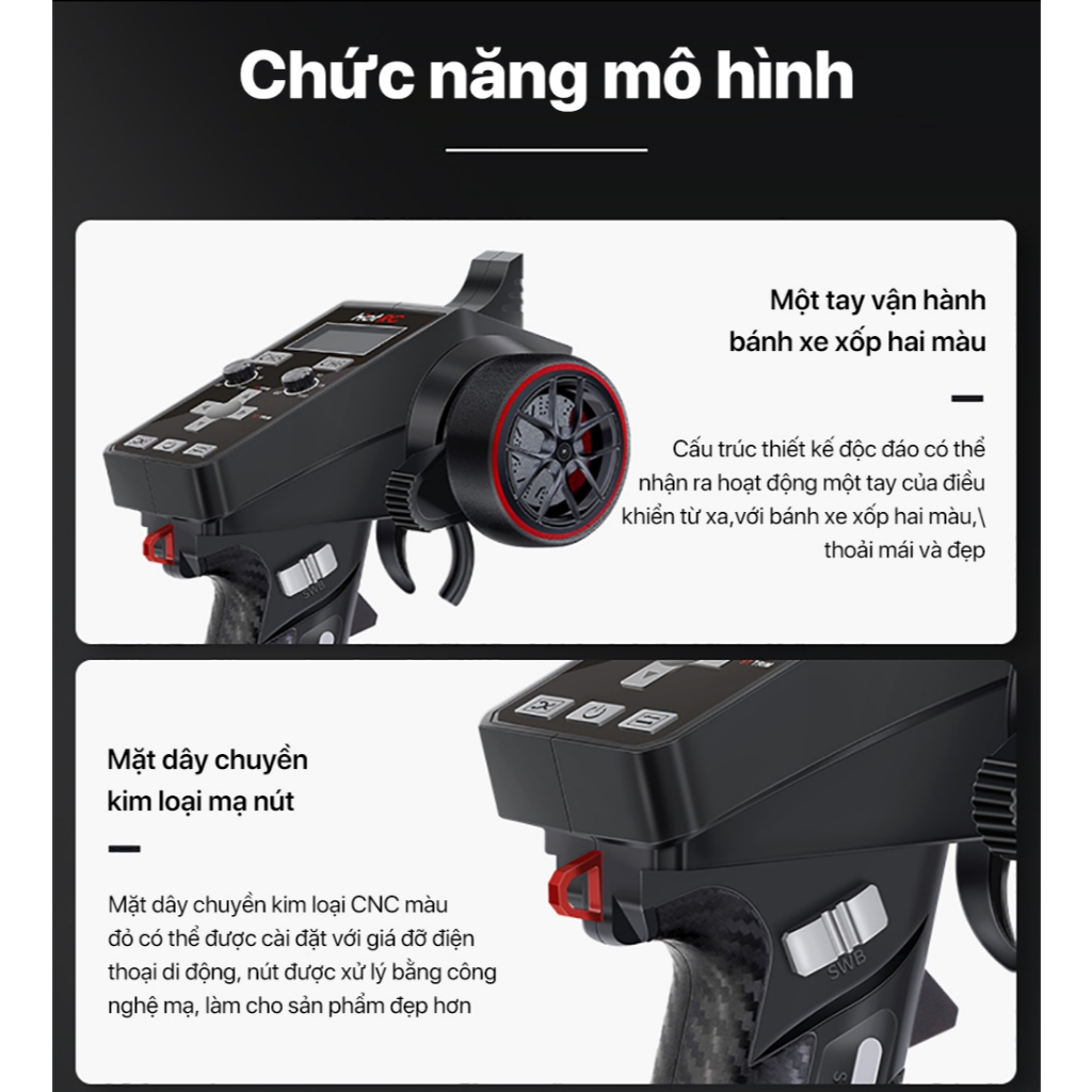 Hotrc CT-6A 4-9V 2.4GHz 6CH Bộ phát F-06A Bộ thu F06A cho RC Model Xe / Tàu / Bể (CT600 CT-600)