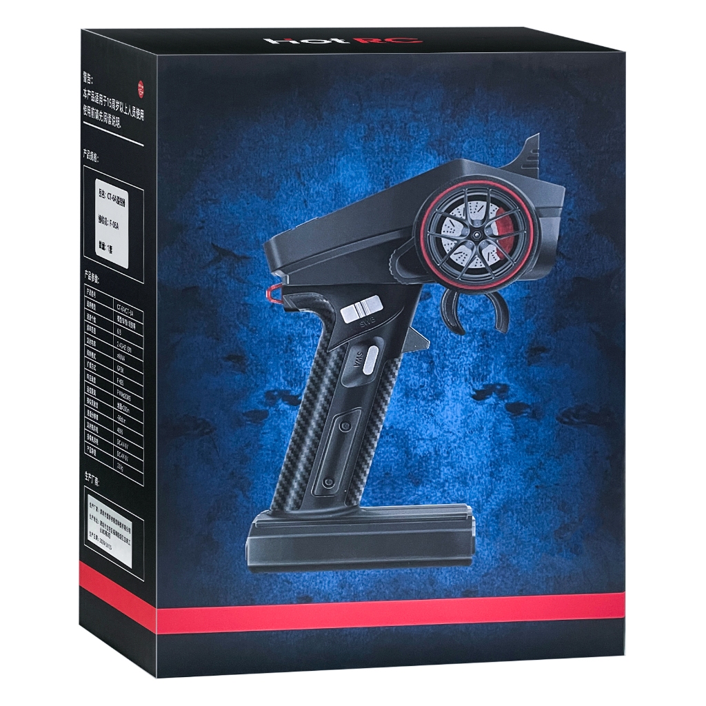 Hotrc CT-6A 4-9V 2.4GHz 6CH Bộ phát F-06A Bộ thu F06A cho RC Model Xe / Tàu / Bể (CT600 CT-600)