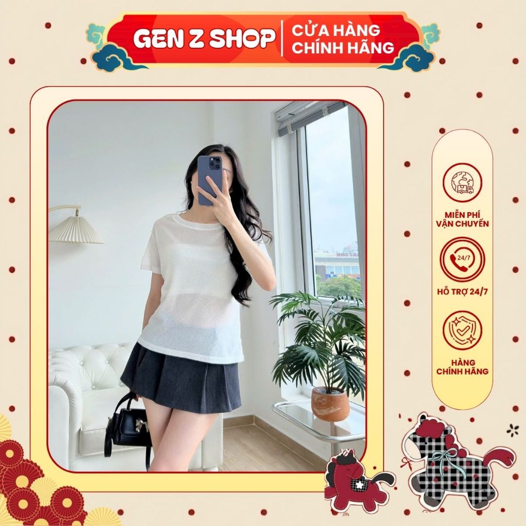 ÁO BABYTEE THUN GIẤY MỎNG NHẸ [KÈM ÁO ỐNG] Đơn Giản Năng Động BBTGENZ25