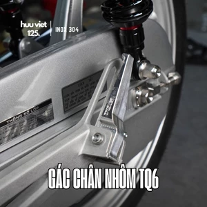 Gác chân sau nhôm CNC, gắn cho Honda, Yamaha, Wave, Dream, Future, Exciter, Sirius,...