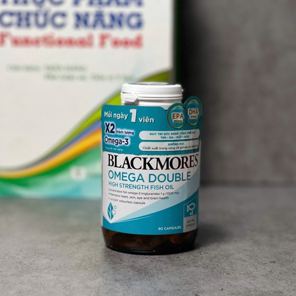 [Nhập khẩu chính ngạch] Viên uống Blackmores Omega Double High Strength Fish Oil bổ sung omega 90 viên