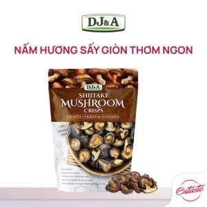 Nấm hương sấy giòn DJ&A Shiitake Mushroom Crips thơm ngon, bổ dưỡng và giàu chất xơ