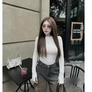 Áo thun chất mềm Cài tag bé Lấp Lánh Ôm Fit Dáng Girl Xinh