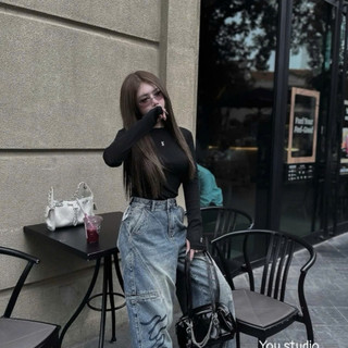 Áo thun chất mềm Cài tag bé Lấp Lánh Ôm Fit Dáng Girl Xinh