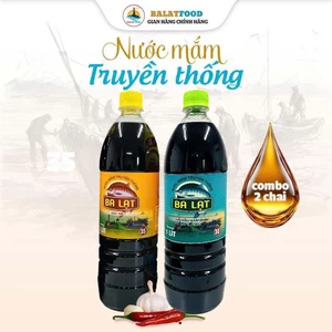 COMBO Nấu Chấm 1 Lít Nước Mắm Cá Cơm Loại ĐẶC BIỆT và 1 Lít Nước Mắm Nấu Truyền Thống Ba Lạt
