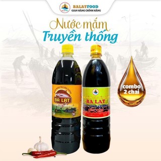 [COMBO THỐNG NHẤT] 1 Lít Nước Mắm Cá Cơm Loại ĐẶC BIỆT và 1 Lít Nước Mắm Cốt Tôm, Nước Mắm Truyền Thống Ba Lạt