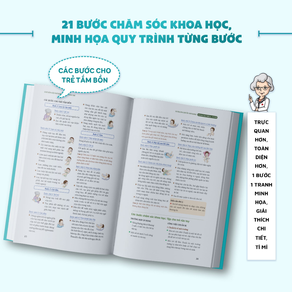 Sách - Nuôi Con Chuẩn Nhi Khoa - Cẩm Nang Chăm Sóc Trẻ Nhỏ Toàn Diện - Chuyên gia Nhi khoa Ngô Quang Trì