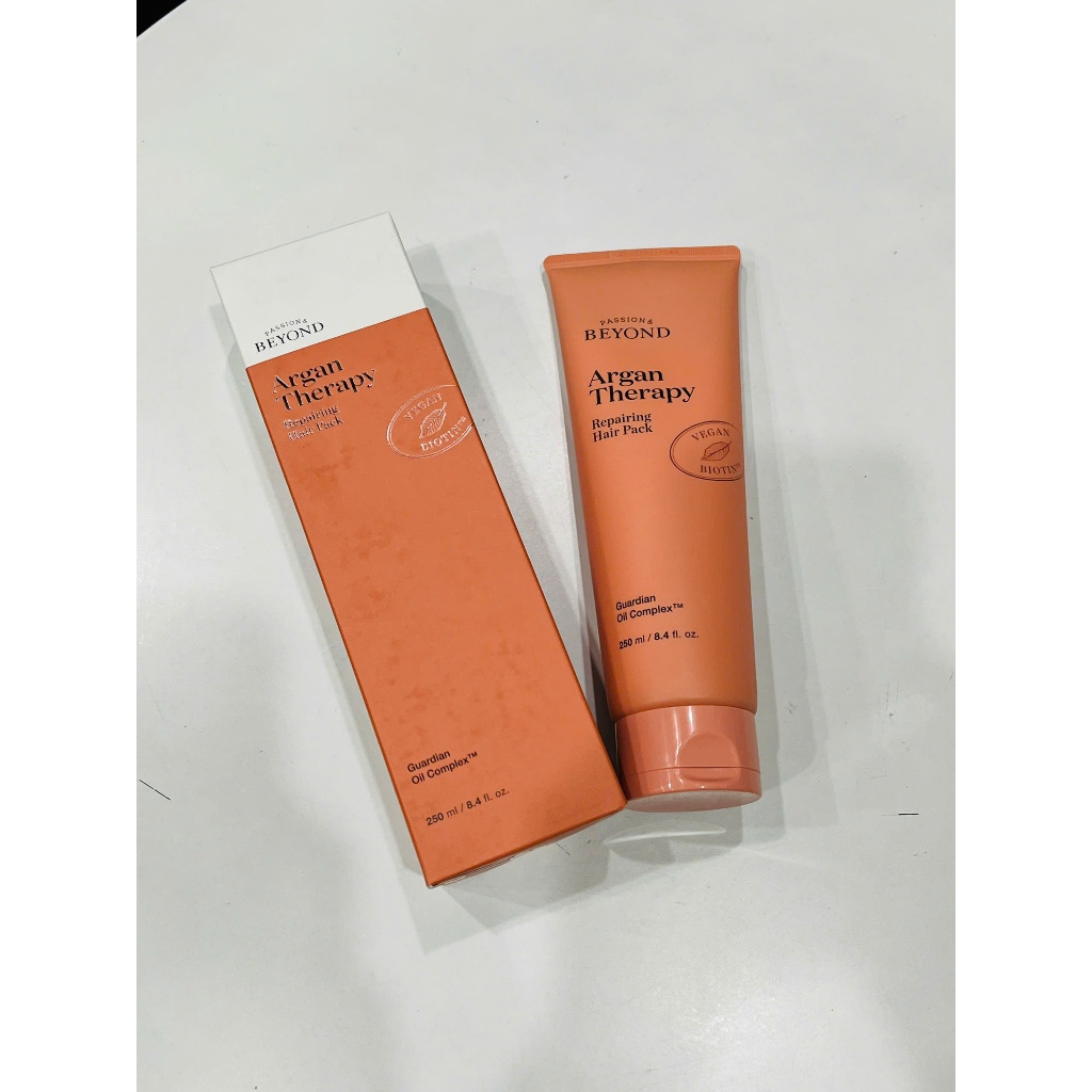 Kem xả phục hồi tóc hư tổn Beyond Argan Therapy Repairing Hair Pack 250ml