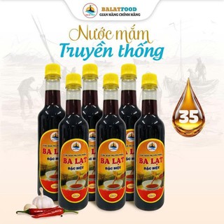 Thùng 6 Chai 500ml Nước Mắm Cá Cơm Nguyên Chất Ba Lạt LOẠI ĐẶC BIỆT 35 Đạm Đặc Sản Nam Định