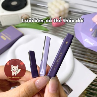 [AMORTALS] Dao Cạo Lông Mày Amortals 2 Đầu Vỏ Tím, Cạo Tỉa Lông Mày Tiện Lợi, Không Gỉ