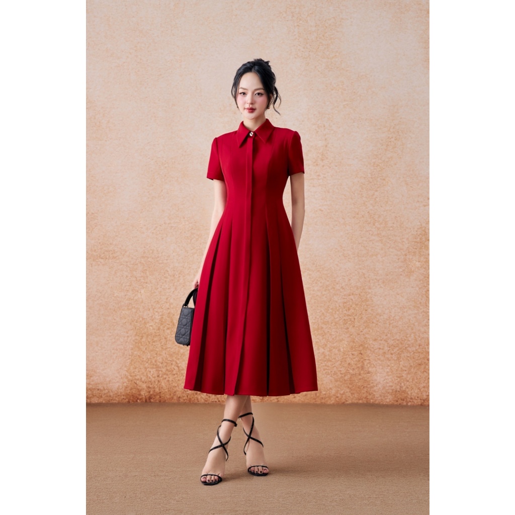 Đầm xếp ly ELLA DORA thiết kế bổ mảnh  form ôm dáng dài thanh lịch trẻ trung [D275]
