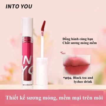 (Hàng có sẵn)INTO YOU Son môi dạng nước, mờ, mờ, son môi, son môi, son bóng