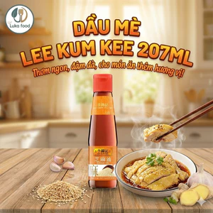 Dầu Mè Lee Kum Kee 207ml - Dầu Mè Thơm Cho Bé Ăn Dặm, Gia Vị Trộn Salad, Ướp Thịt Nướng, Tốt Cho Sức Khoẻ Luka Food