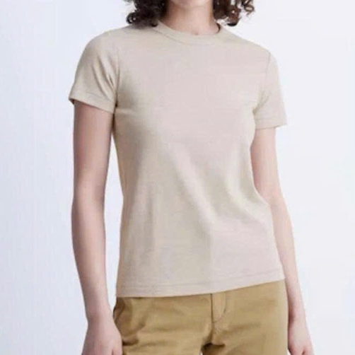 Áo Phông Nữ Unired Basic Cotton Form Chuẩn, Màu Pastel Thanh Lịch