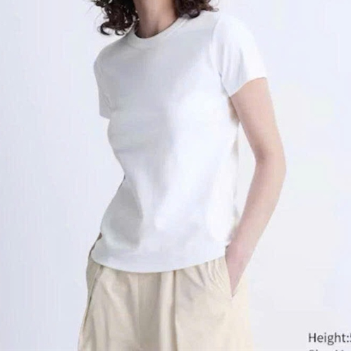 Áo Phông Nữ Unired Basic Cotton Form Chuẩn, Màu Pastel Thanh Lịch