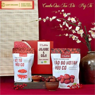 Bộ Quà tặng táo đỏ Hotan, kỷ tử C'lavie hữu cơ C'LaVie phù hợp biếu tặng