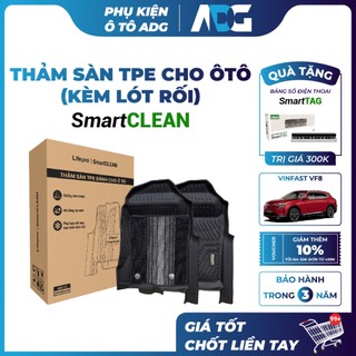 [MUA1TẶNG1] Thảm sàn TPE cao cấp VINFAST VF8 Lifepro SmartCLEAN - Dễ vệ sinh, độ bền cao, BH 3 NĂM | Phụ kiện ô tô ADG