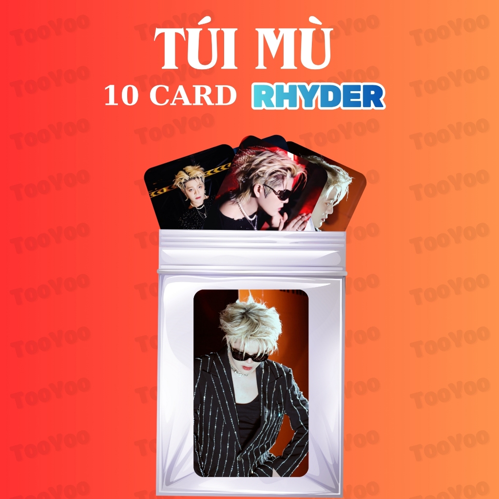 Túi mù gồm 10 card RHYDER ATSH bo góc không trùng TooYoo CARD0002 ...
