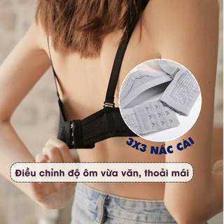 [ MẪU MỚI ] Áo Ngực Nữ Cotton Gân Mềm Thoải Mái, Áo Lót Nữ Không Gọng Mặc Hằng Ngày AMYBRA A414