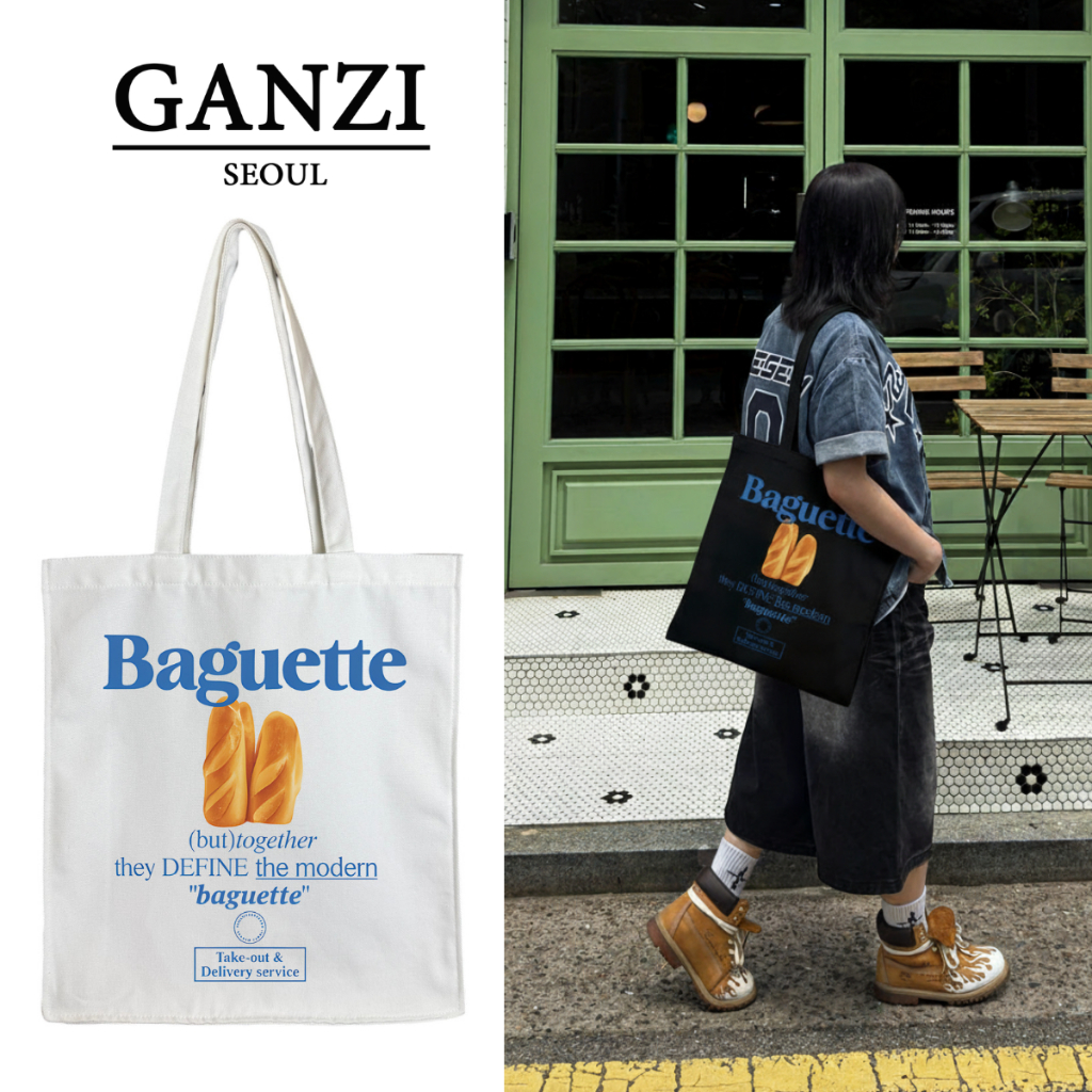 Ganzi Túi Tote Vải Canvas Siêu To Style Hàn Quốc Basic Dễ Thương Trendy ...
