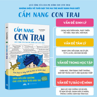 Sách - Combo 2 Quyển: Cẩm Nang Con Trai & Cẩm Nang Con Gái - Sách Gối Đầu Giường Cho Con Trai, Con Gái Tuổi Dậy Thì