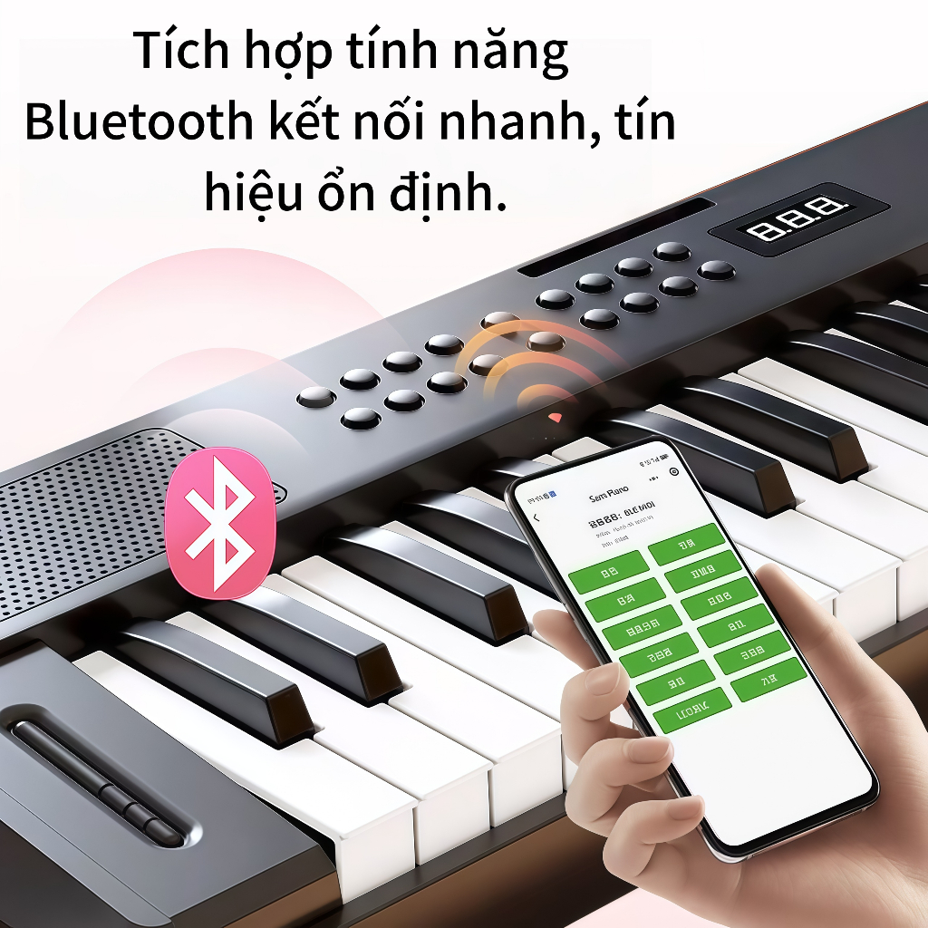 【Giáo viên đề xuất】Đàn Piano Điện & Organ 61 Phím | Nhạc Cụ Đa Năng Cho Người Mới Học, Giáo Viên & Trẻ Em
