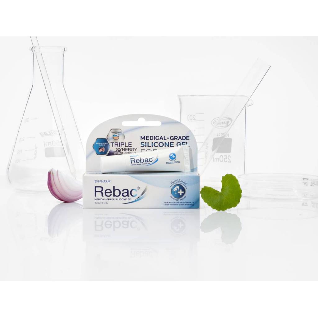 Rebac Gel Silicone Y Tế Ngăn Ngừa Sẹo – Giảm Sẹo Lồi, Sẹo Thâm, Sẹo Sau Phẫu Thuật (Tuýp 5g)