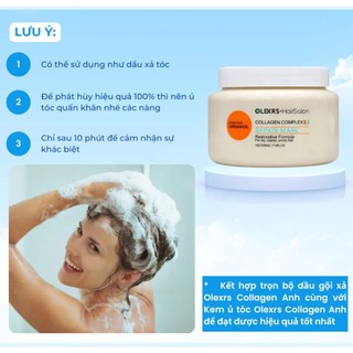 Tinh dầu Olexrs ủ tóc Olexrs dưỡng tóc Olexrs Hair Salon Collagen 80ml - Kosmi Beauty