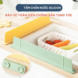 Tấm Chắn Nước Silicone 50cm Chống Tràn Bồn Rửa, Thanh Chắn Nước Hút Chân Không, Lắp Đặt Dễ Dàng