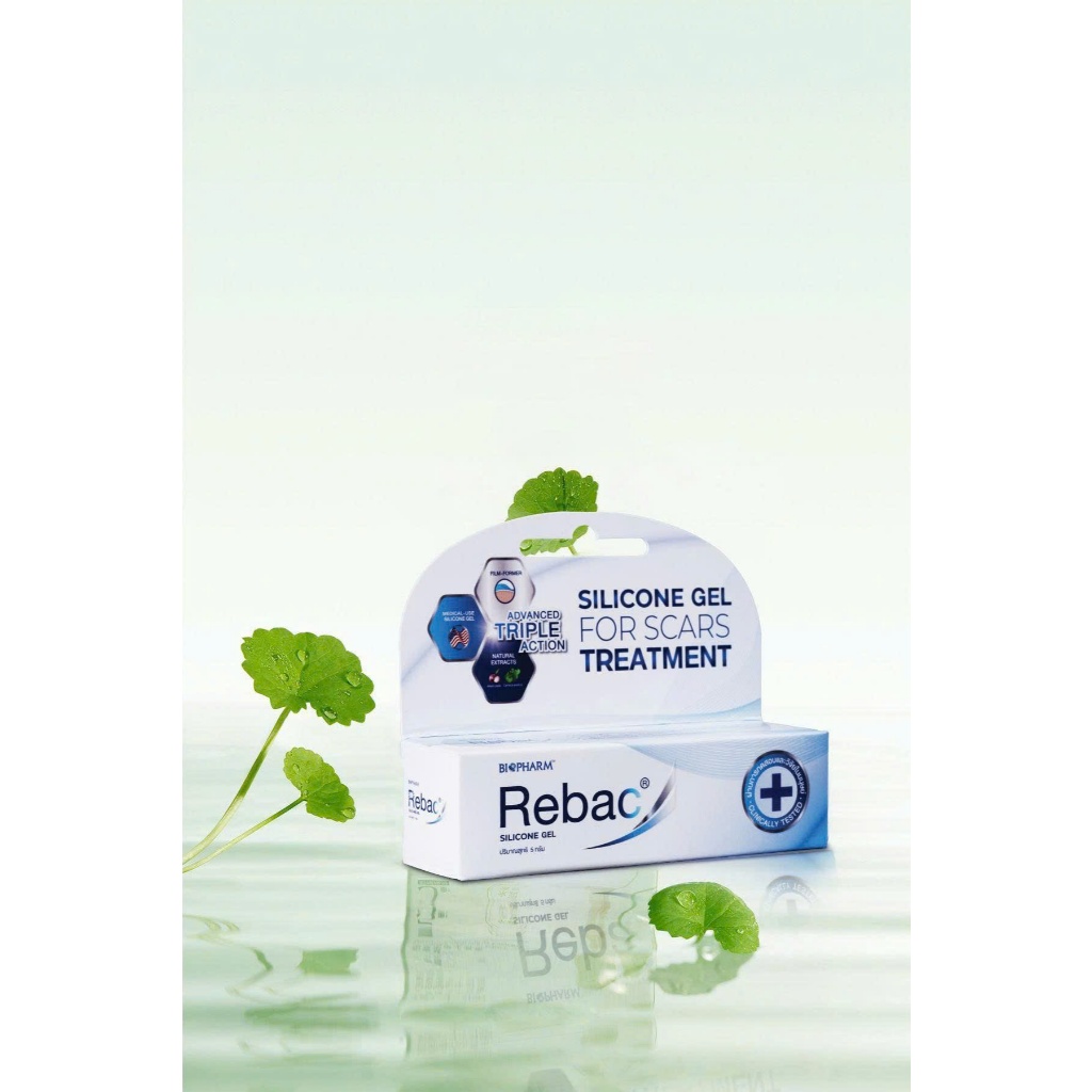 Rebac Gel Silicone Y Tế Ngăn Ngừa Sẹo – Hỗ Trợ Làm Mờ Sẹo Lồi, Sẹo Thâm, Sẹo Sau Phẫu Thuật (Tuýp 15g)