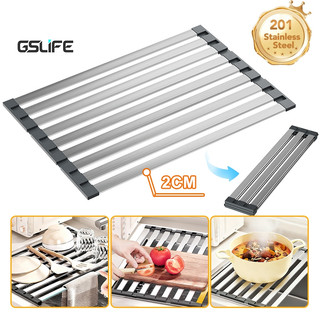 Gslife Giá Để Bát Đa Năng Inox 304 - Tấm Mành Gác Bồn Rửa, Tiết Kiệm Không Gian, Chất Lượng Cao