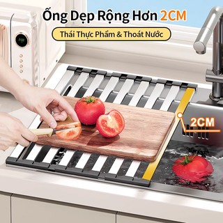 Gslife Giá Để Bát Đa Năng Inox 304 - Tấm Mành Gác Bồn Rửa, Tiết Kiệm Không Gian, Chất Lượng Cao