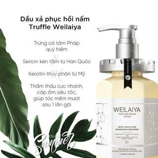 Set gội xả Weilaiya nấm Truffle combo dầu gội dầu xả phục hồi hư tổn tóc 450ml - Kosmi Beauty
