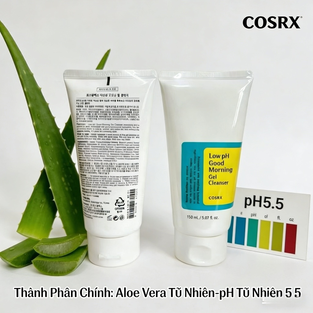 Sử dụng Tuýp Gel Rửa Mặt COSRX Low Ph trong đời sống