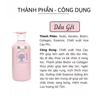 Cặp gội xả Voudioty biotin COLLAGEN ESSENCE dầu gội dầu xả biotin collagen 500ml - Kosmi Beauty