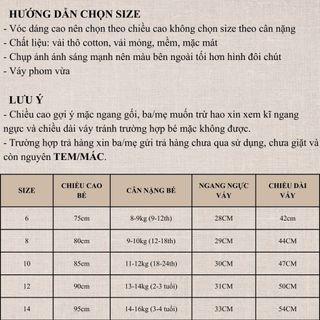 Váy hoa tiểu thư bé gái 9th-4 tuổi vải thô cotton mềm mát cổ búp bê dễ thương D1255 Bí Ngô Nhỏ