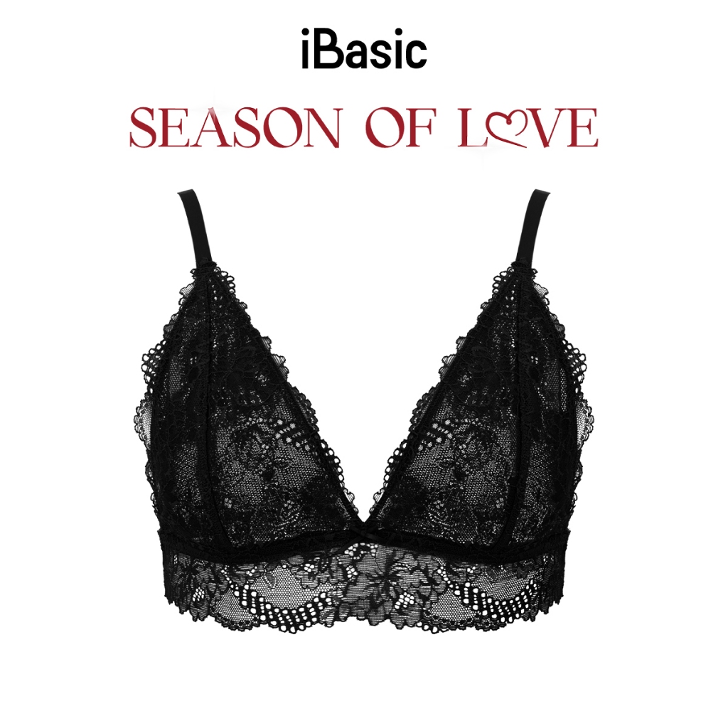 [SEASON OF LOVE] Áo ngực Áo lót Bralette đệm mỏng không gọng lụa phối ...