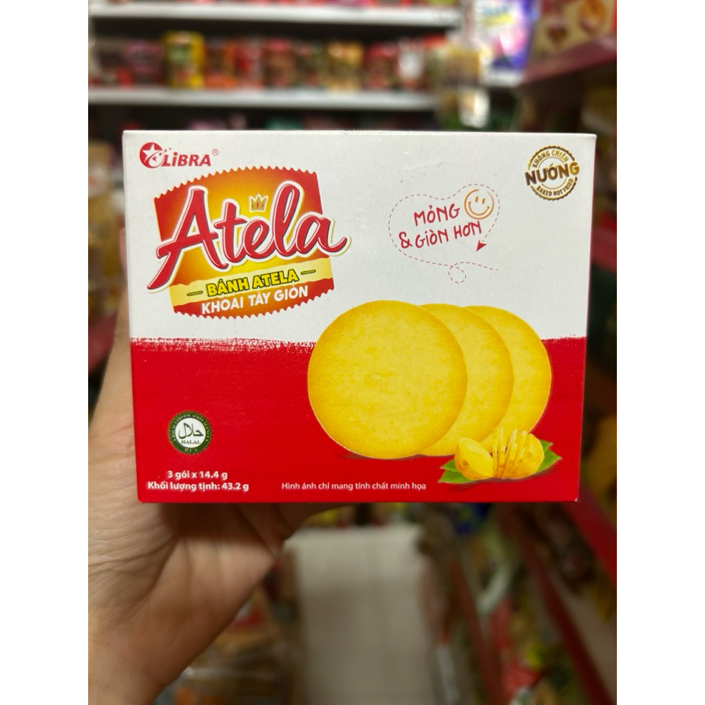 Bánh quy Atela potato hộp lễ nhỏ 43gram | Shopee Việt Nam