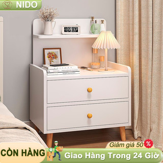 NIDO Tủ lưu trữ đầu giường phong cách hiện đại kích thước nhỏ dùng cho phòng ngủ gia đình