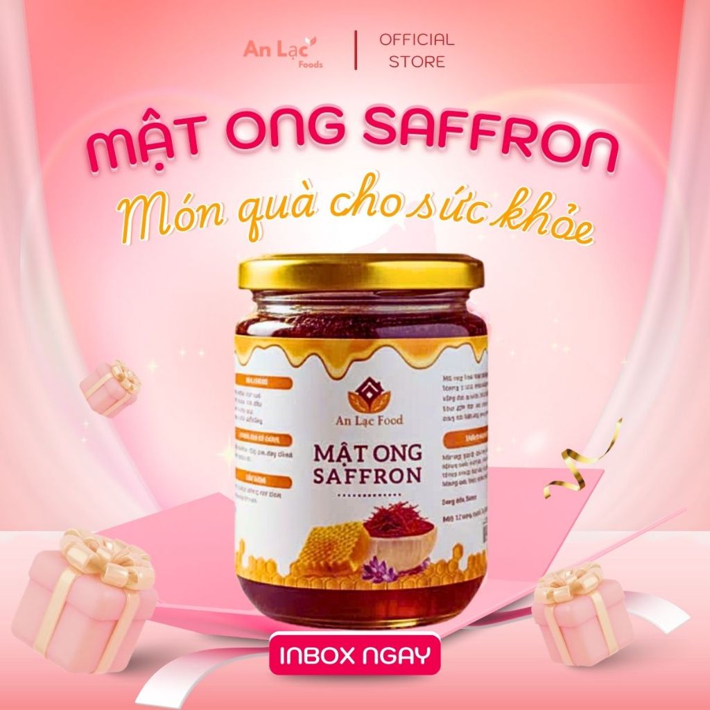 Mật Ong Saffron Cao Cấp - Giàu Crocin, Chống Oxy Hóa, Đẹp Da