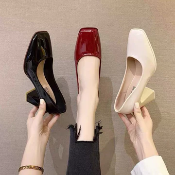 Guốc nữ mũi vuông , guốc nữ cao gót 7p