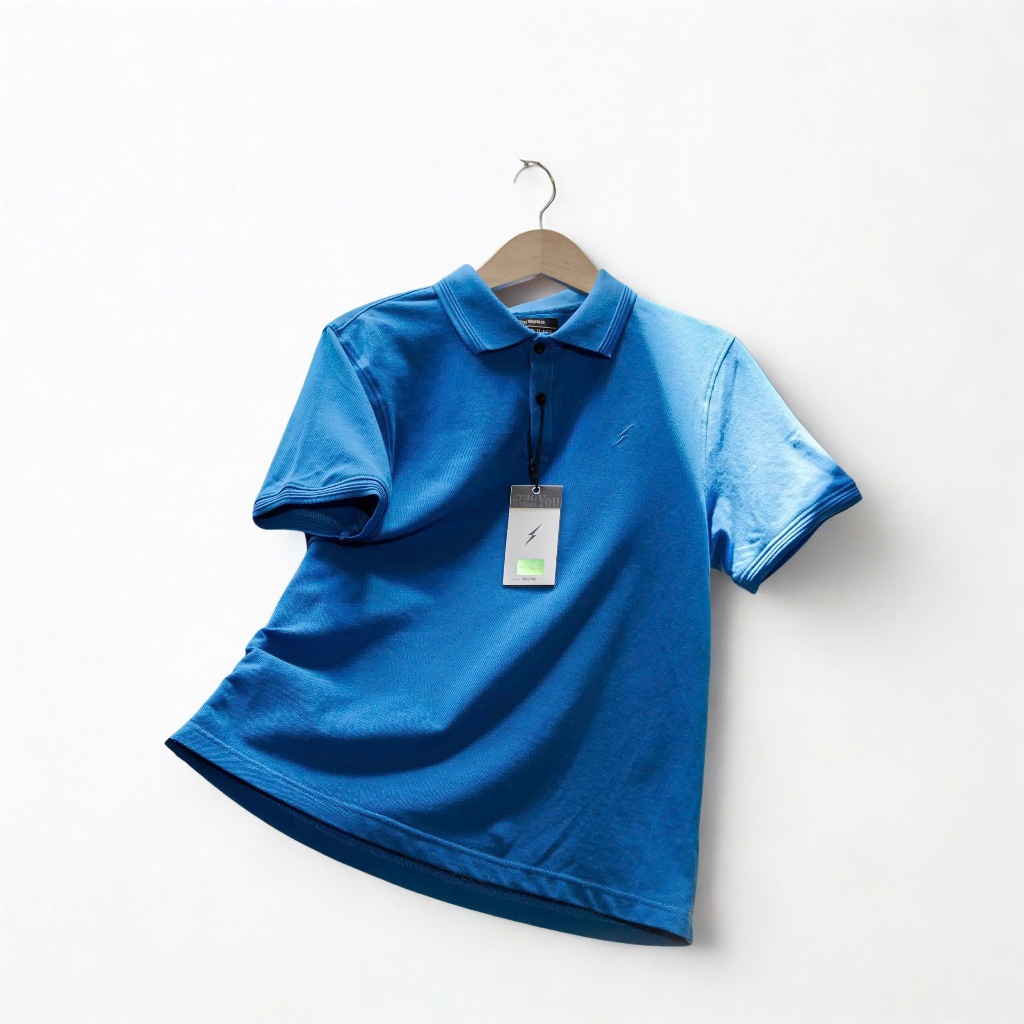 Polo Pique Hunter X-Rays P01 Xanh Cobal Phong Cách Quý Ông LịchLãm ÁOTHUN POLO CHẤT COTTON CÁ MẬP